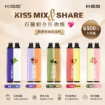 KISS拋棄式6500口 | KIS5一次性電子煙 · 磁吸雙口味 · 超百種組合