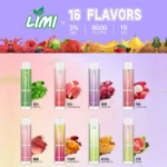 LIMI 8000 拋棄式電子煙｜辣妹發光棒・14ml大容量・16種口味：圖片 2